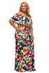 Print Off-The-Shoulder Maxi Dress